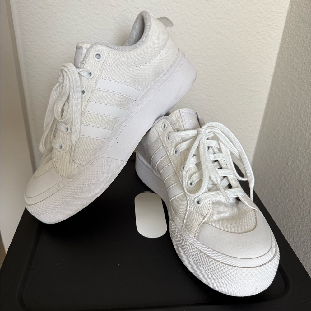 Adidas Classic White platform Sneakers